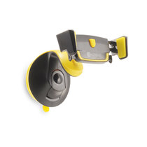 汽车用车载手机支架导航吸盘式多功能出风口手机座车内支撑架通用(黑黄色)