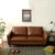 SKYMI日式PU沙发小户型沙发直排沙发时尚沙发客厅沙发(驼色 单人位沙发)
