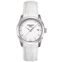 天梭(TISSOT)瑞士手表 库图系列石英表1853商务休闲时尚女表钢带皮带(T035.210.16.011.00)