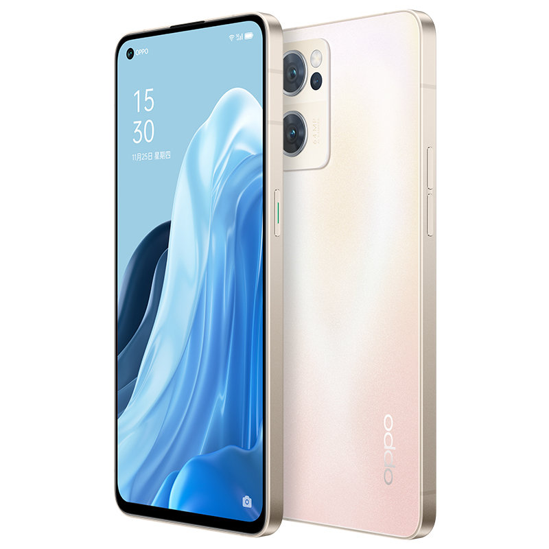 【欧珀手机图片】oppo reno7 8 256晨曦金图片大全,高清图片时尚款式