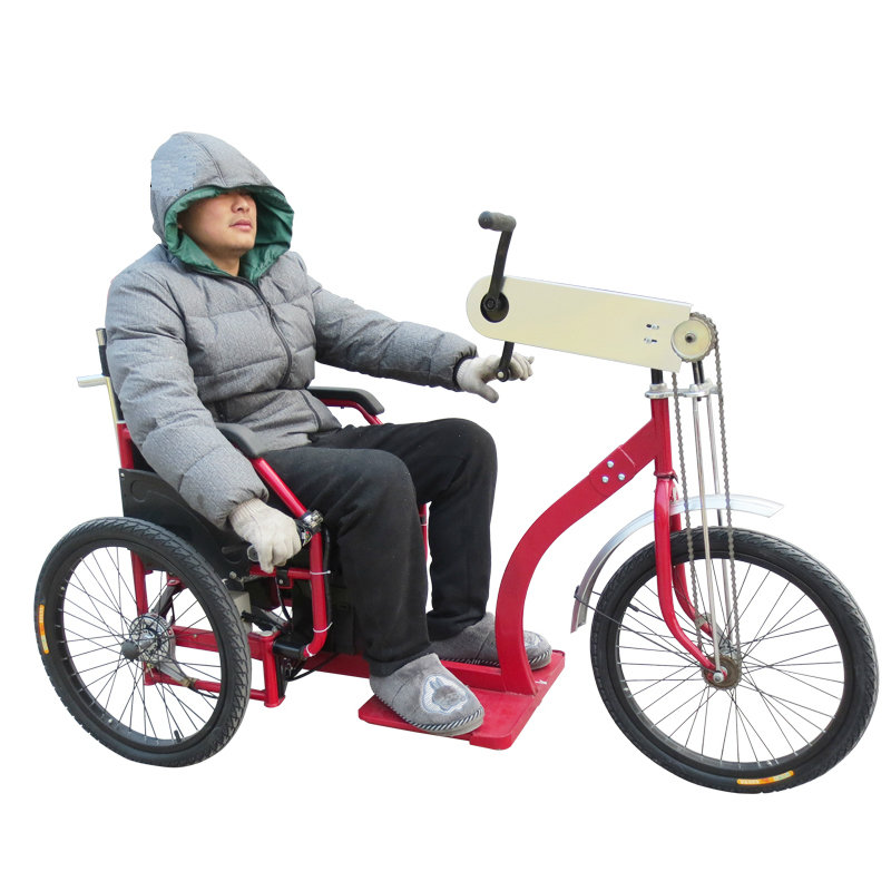 助行用具泰合th105手摇电动轮椅 三轮车 老年人残疾人轮椅助力车折叠