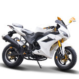 风感觉 地平线摩托车跑车125cc-250cc大型公路赛摩托车整车大跑车街车(白色 125cc卧式发动机)