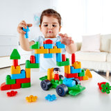 Hape积木玩具1-3-6岁可机洗豪华城市套塑料13002 国美超市甄选