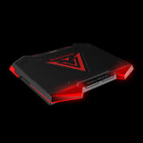 戴尔笔记本散热器底座15.617英游戏本电脑散热扇游匣支架通用(黑红)