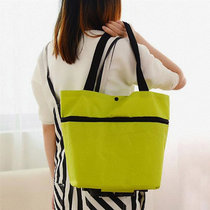 奕辰 折叠可背式购物车购物袋 带轮自由变换购物袋(绿色)