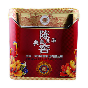 52度泸州陈窖典藏老酒500ml4瓶提