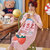 【俞兆林】 萌趣草莓小人睡衣女夏季短袖可爱可外穿2021年新款女士家居服套装 36024(粉红色 XL)