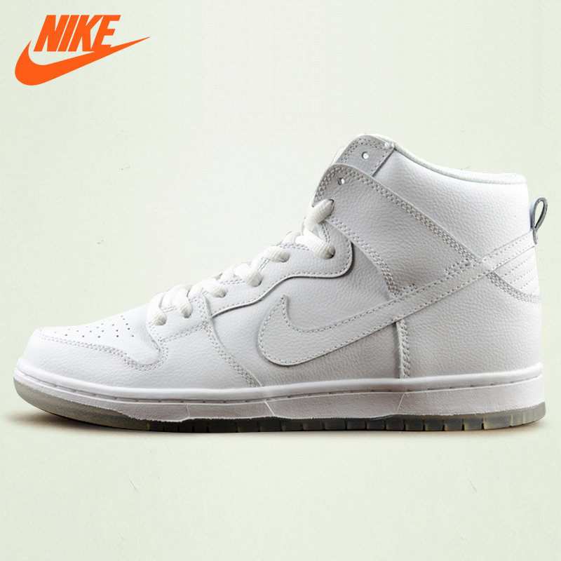 【亚力士】耐克男子高帮板鞋 nike sb dunk hi pro 白冰 全白高帮