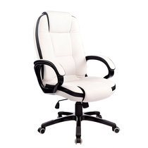万诚家具电脑椅黑白电脑椅家用 转椅办公椅转椅椅子时尚(白色 钢制脚)