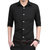 BEBEERU 春装休闲男式衬衣 男士修身韩版长袖衬衫 大码衬衫SZ-66 值得(黑色)