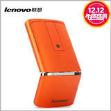 联想(Lenovo) 无线鼠标 带激光笔功能 双模连接鼠标 触控鼠标 具备PPT前后翻屏(橙色)