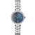 天梭(TISSOT)瑞士手表 弗拉明戈系列小巧简约钢带石英女表T094.210.11.111.00(蓝盘银钢带)