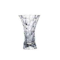 创意欧式鲜花水晶玻璃花瓶摆件透明水培大号插花客厅百合干花现代(透明小号【高24cm】)