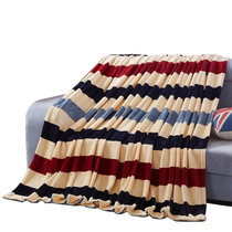 恒蝶（HengDie）家纺 超柔法莱绒毯 毛毯 空调毯 四季盖毯 午睡毛毯 床单毯(条纹)