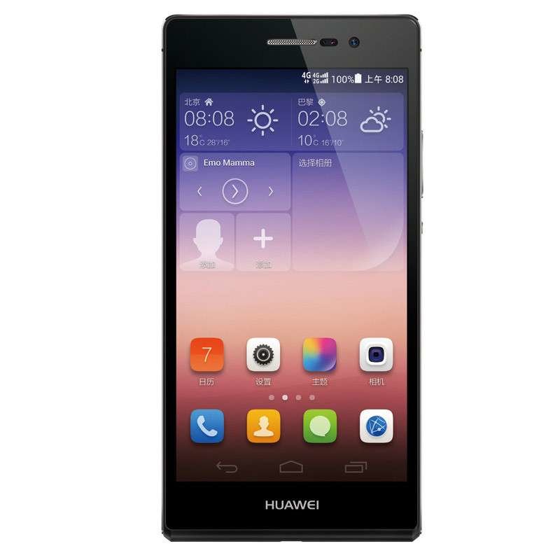 【华为p7手机黑色移动4g图片】华为(huawei)ascend p7 移动/联通/电信