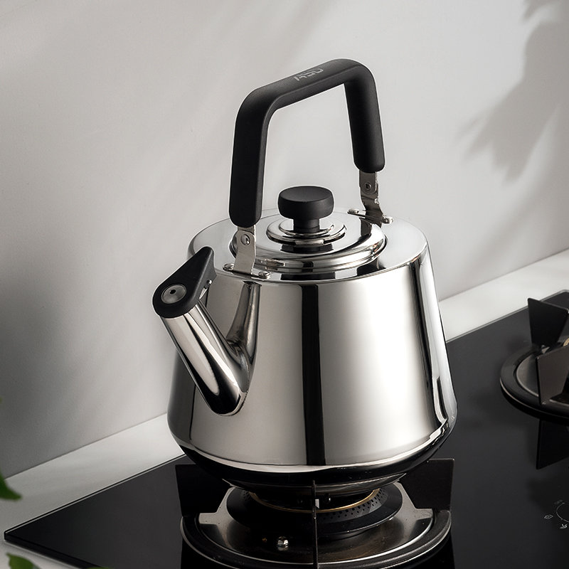 爱仕达烧水壶燃气304不锈钢5l电磁炉开水壶鸣音大容量hs05b1q