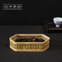 茶具配件六角框创意家居水果盘零食糖果篮茶点盒茶几收纳