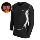 REA 男式 REA男式加绒保暖紧身T恤AJ1617-001(黑色 S)