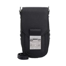 超市-奢侈品/手拿包MCM女士黑色牛皮手机包 MWR0SPA02BK(黑色)