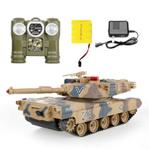 遥控坦克模型对战坦克充电动 亲子儿童越野玩具车遥控车 男孩(美国M1A2坦克)