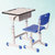 多美汇 钢木桌椅 学生课桌椅 教室桌椅 单人位课桌椅 DMH-168KZY-8/长600*宽400*高760mm(默认 默认)