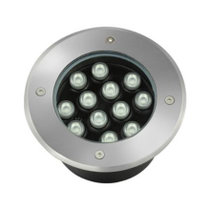 阿尔巴 LED嵌入式圆形地面射灯 12W黄光 全彩外控变色地埋灯