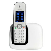 飞利浦（PHILIPS）DCTG490  2.4G数字无绳电话机（白色）（电话簿容量百条，2.0英寸液晶屏幕，流线型设计 来电语音报号）