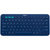 罗技（Logitech）K380无线蓝牙键盘 办公键盘 女性 便携超薄键盘 笔记本键盘 蓝牙超薄【K380】蓝色