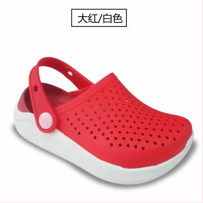 2020新款LiteRide系列男女童鞋儿童舒适休闲沙滩洞洞凉鞋XY(C11(内长17.5CM) 白)