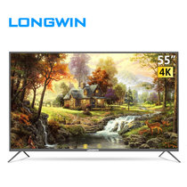 longwin LW5559E2A 55英寸液晶电视4K超清 网络平板电视机 预售9月14日发货(黑色 55英寸)