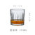 家用威士忌杯子欧式洋酒杯水晶玻璃个性复古酒杯品鉴杯啤酒杯套装(竖纹杯  290ML)