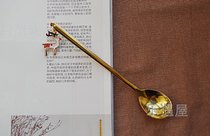乐遇屋 不锈钢创意咖啡勺 可爱圣诞挂坠勺子甜品勺搅拌勺(圣诞鹿挂坠款 默认版本)