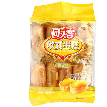 回头客鸡蛋味欧式蛋糕225g袋