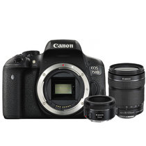 佳能(Canon)EOS 750D双镜头组合套机750D 18-135 50/1.8双头套装 佳能750D单反相机(延保三年)