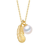 佐奈美（SANAMI）丘比特之爱925银淡水珍珠项链，一款多用(金色 商家自定义)