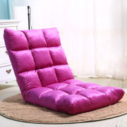 下架不上【京好】懒人沙发椅 选择折叠布艺沙发榻榻米 客厅躺椅B53(儿童款紫罗兰 48小时发货)