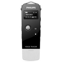 飞利浦VTR5500/93 Voice Tracer数码录音笔（钢琴黑）（4G）（一键录音，数字降噪，声控录音，音乐播放）