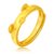 周大福珠宝首饰十二生肖猪足金黄金戒指计价F187617 工费68 约3.85g