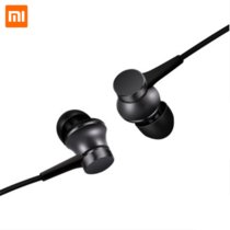 Xiaomi/小米原装耳机活塞线控耳塞小米6/5x红米4x 红米note4x入耳式运动耳机手机平板通用(黑色 清新版（圆线）)