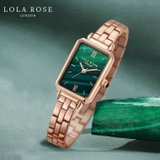 Lola Rose小绿表 轻奢女表复古方盘时尚腕表LR4301
