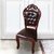 江曼美式实木餐椅皮椅酒店皮革椅子欧式雕花无扶手椅皮革软包椅子0.88m*0.50m*0.55m