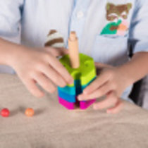 鲁班树(包含1个EPP鲁班树和10个木质小鲁班树)幼儿园区角玩具早教中华智慧感觉统合区角玩具系列JMQ-035