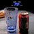 亚克力水杯彩色漱口杯果汁茶杯耐热耐摔 餐厅杯子透明塑料啤酒杯(蓝色-大杯 470ml)