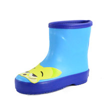 儿童雨鞋男女童雨靴中筒卡通天然橡胶防水鞋疯狂动物城幼儿园防滑幼儿雨鞋套鞋(蓝色 27码 内长17.8cm)