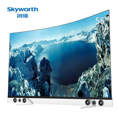 创维（Skyworth）55S9000C 55吋曲面OLED电视 智能超高清 黑色