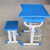 卡里鳄单人塑钢课桌凳KLE—KZY432中小学生辅导班课桌单人学校ABS课桌椅凳