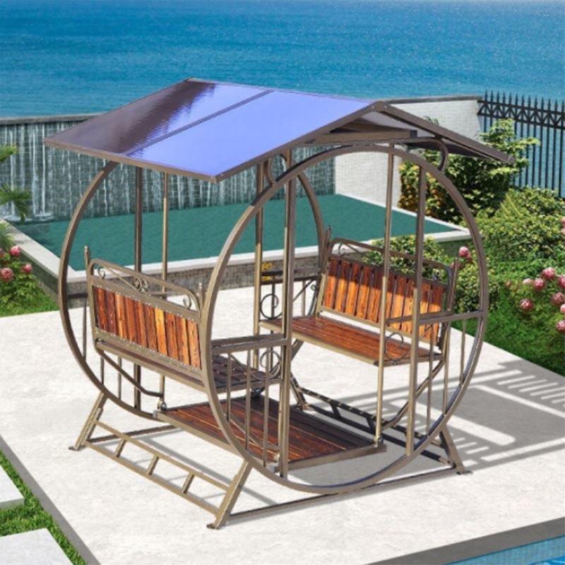 俊采云jcp46户外凉亭别墅庭院花园设计简易家用露台小院楼顶室休闲