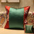 现代新中式抱枕靠垫沙发坐垫靠背垫刺绣床头靠枕腰靠家用含芯腰枕(红梅-H款绿纯色+暗红)
