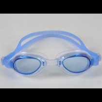 游泳眼镜高清平光防水游泳眼镜 男女通用游泳镜 纯色泳镜(宝蓝色)