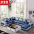 浪漫星 沙发 简约现代中小户型客厅家具沙发 布艺沙发8060(六件套-赠四布凳)
